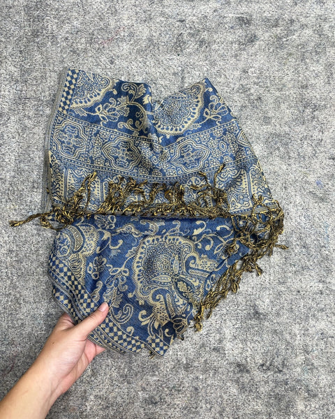 Pashmina Paisley Pattern Fringe Scarf Shawl