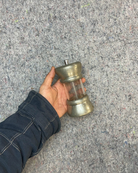 Vintage Silver Tone Pepper Grinder