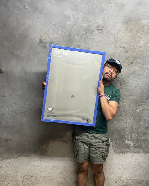 Another IKEA NYTTJA Blue Picture Frame, 19x27"