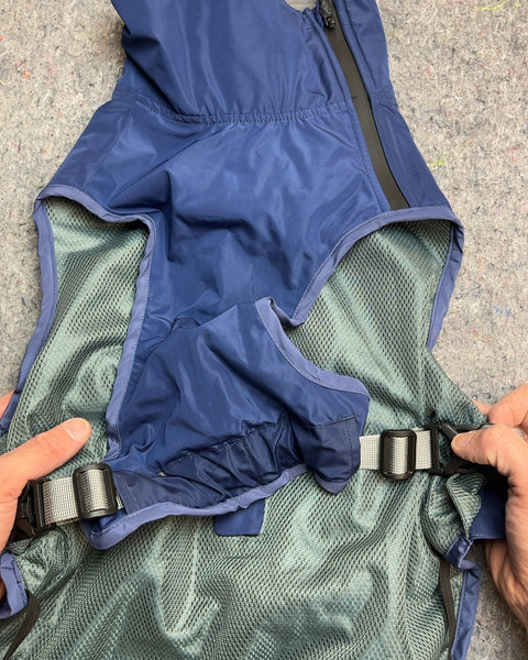 Brand New Baydog Blue Dog Raincoat, Size M/L