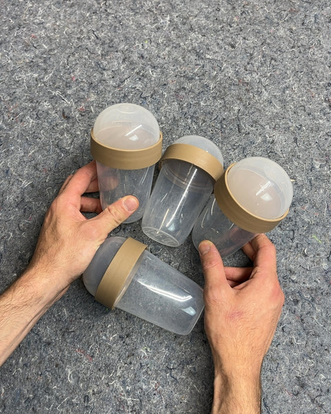 Four IKEA SPLITTERNY Snack Containers
