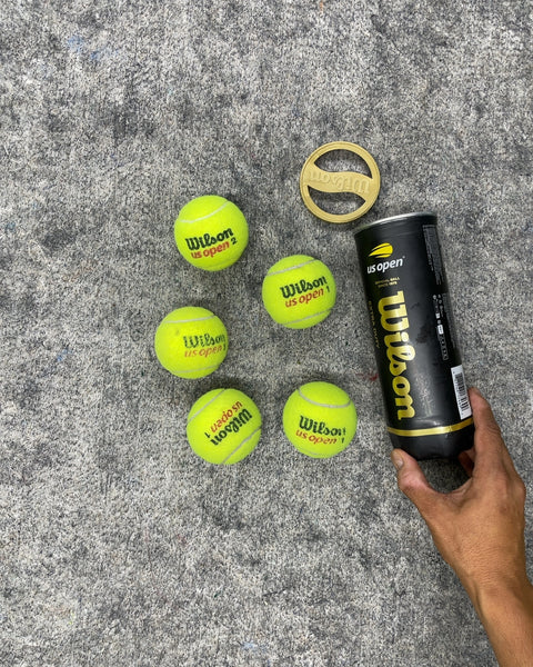 Wilson US Open Extra Duty Tennis Balls Set of 5 with Can