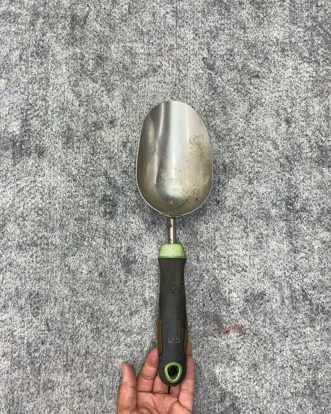 Metal Garden Trowel with Green Handle
