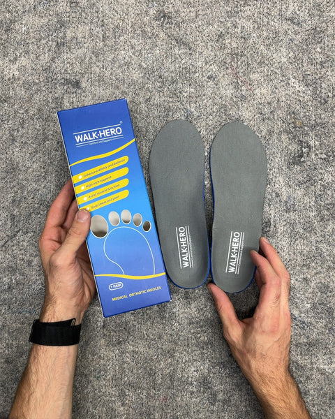 Walkhero Medical Orthotic Arch Support Shoe Insoles, Size Mens 4-4.5