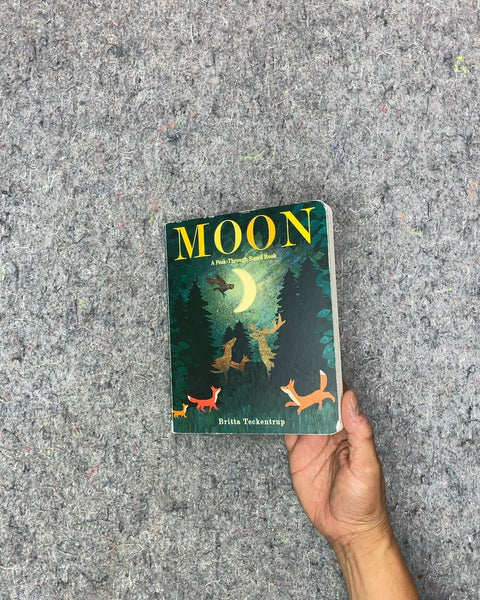 Moon: A Peek-Through Board Book by Britta Teckentrup