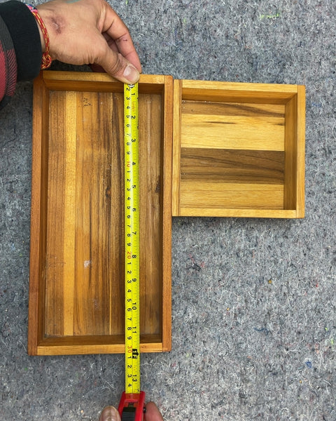 CB2 Wooden Stacking Trays
