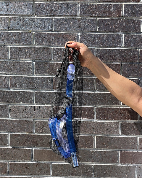 Adult Snorkel Mask Set, Cool Blue
