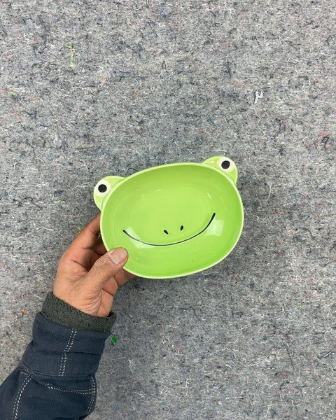 Green Frog Face Bowl