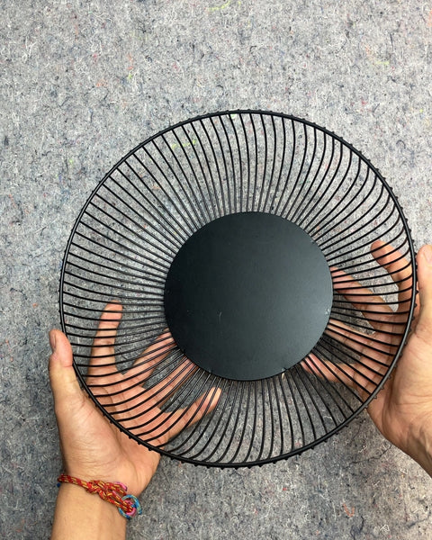 Black Wire Metal Fruit Bowl
