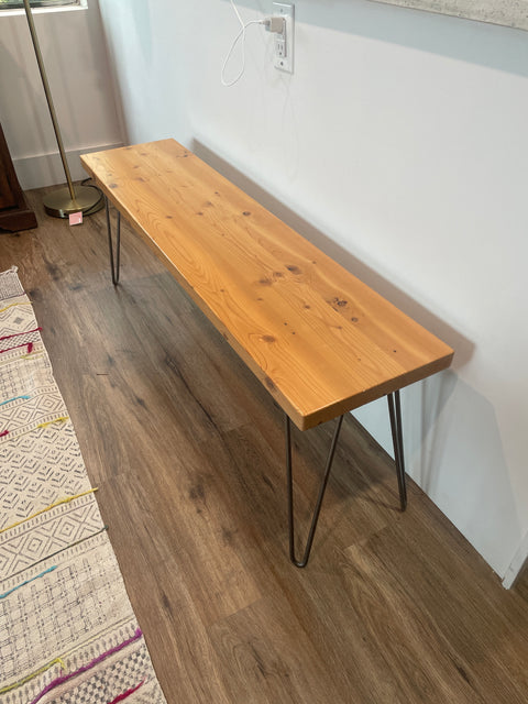 Modern Solid Top Bench, 48x12x17”