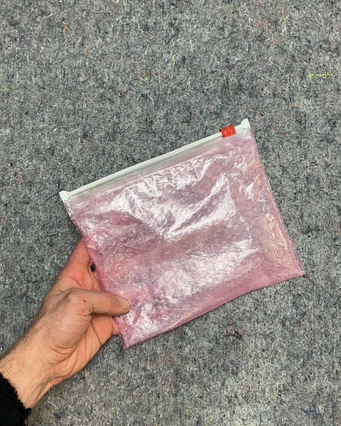 Pink Bubble Wrap Zippered Pouch