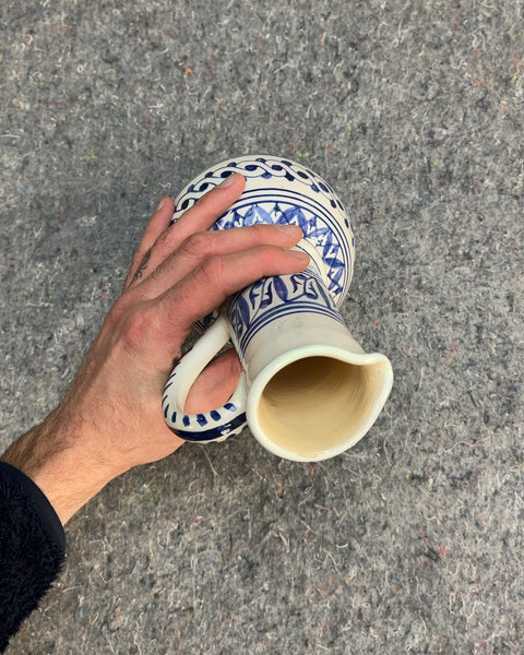 Very Pretty Ceramic Pitcher, H10"