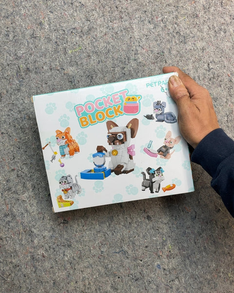 Pocket Block Pet Party Building Blocks Set