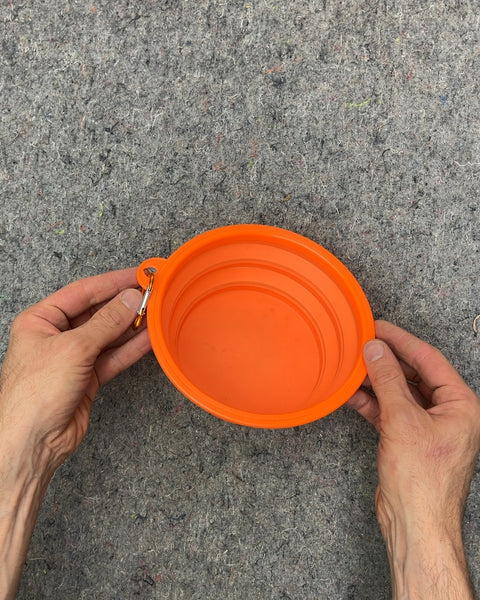 Orange Collapsible Pet Bowl