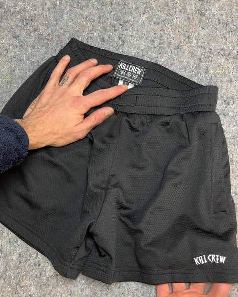 Kill Crew Vented Mesh Shorts Script, Size S