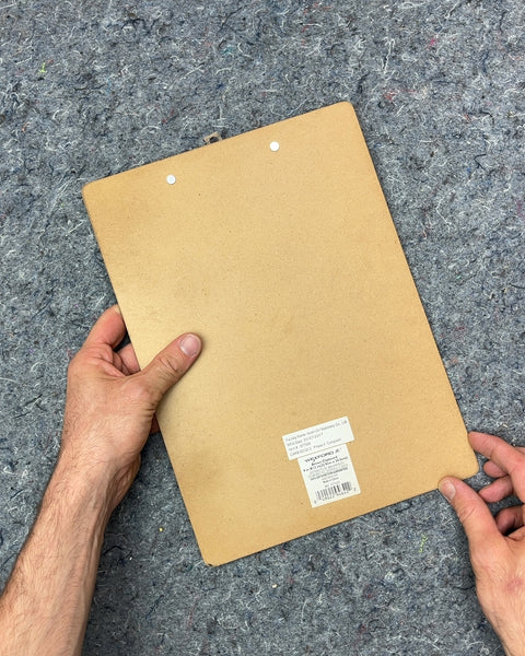 Brown Clipboard with Metal Clip