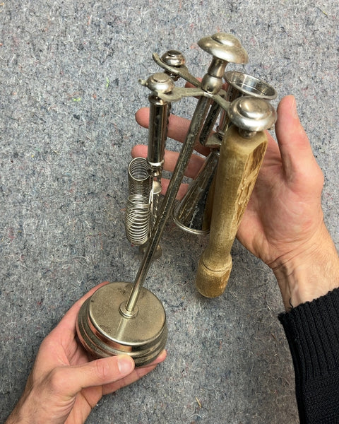 Vintage-y Cocktail Tool Set with Stand