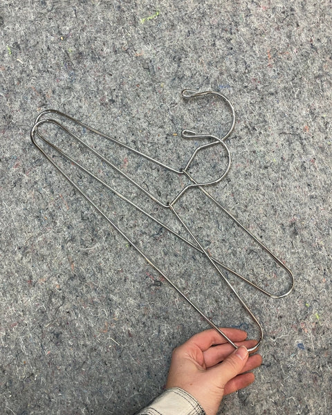 Two Minimalist Metal Clothes Hangers