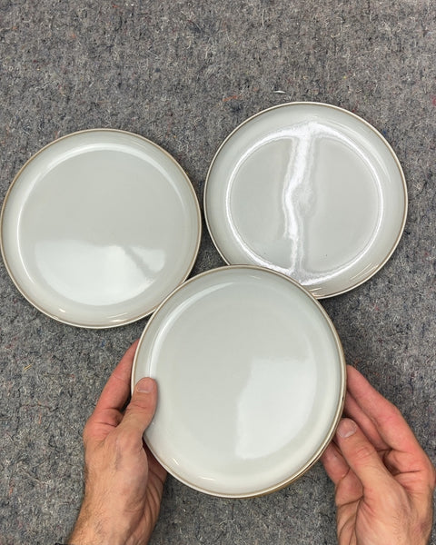 Set of 4 Actually Pretty IKEA Gray Dessert Plates