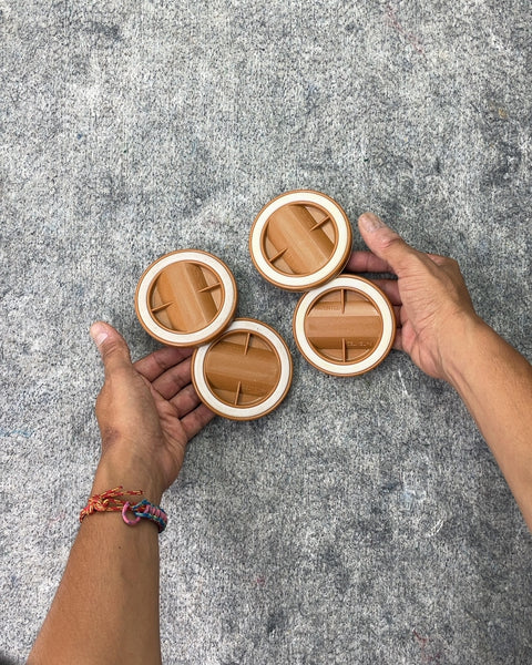 Slipstick Round Furniture Coasters, 1/2"