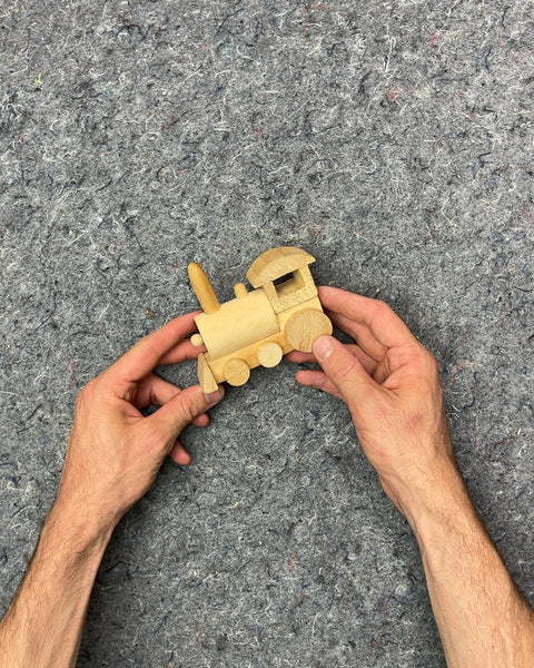 Wooden Toy Train Engine