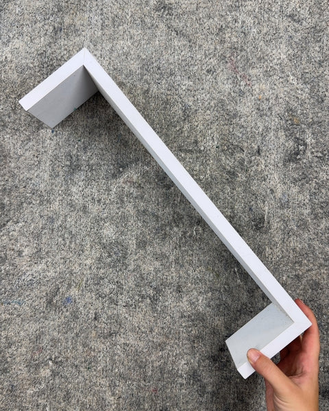 White Floating Wall Shelf, 17 x 4 in