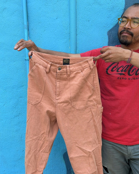 RVCA Balance of Opposites Orange Workwear Pants, Size 26