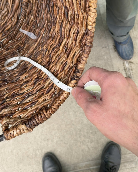 Bigass Wicker Basket with Handles, 18" Wide