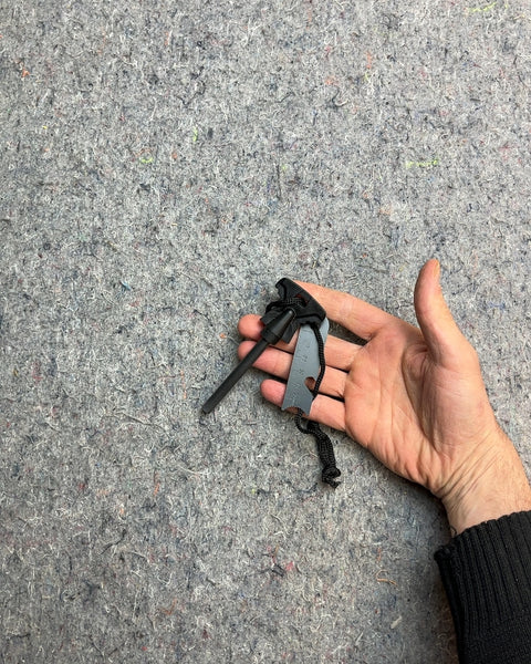 Black Fire Starter Tool with Striker