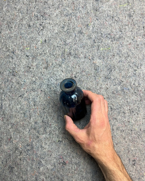 Small Blue Glass Vase