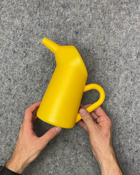 Yellow Plastic Funnel Cake Pancake Batter Pitcher