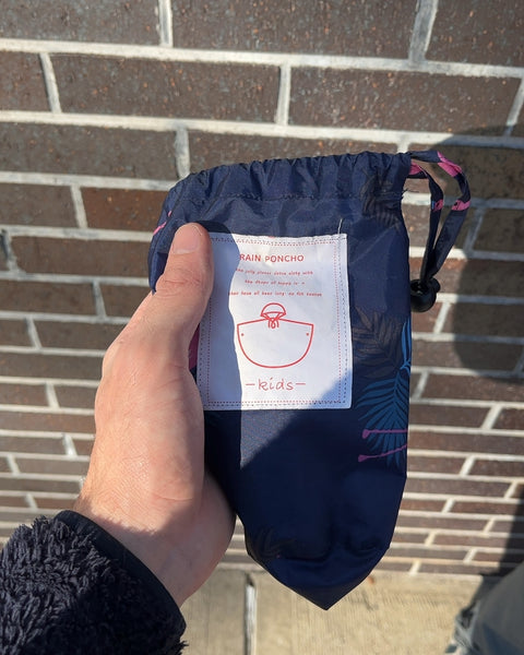 Toddler Rain Poncho With Flamingo Print