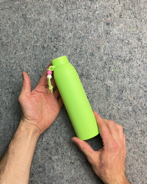 Brand New Glass Water Bottle With Plastic Cover