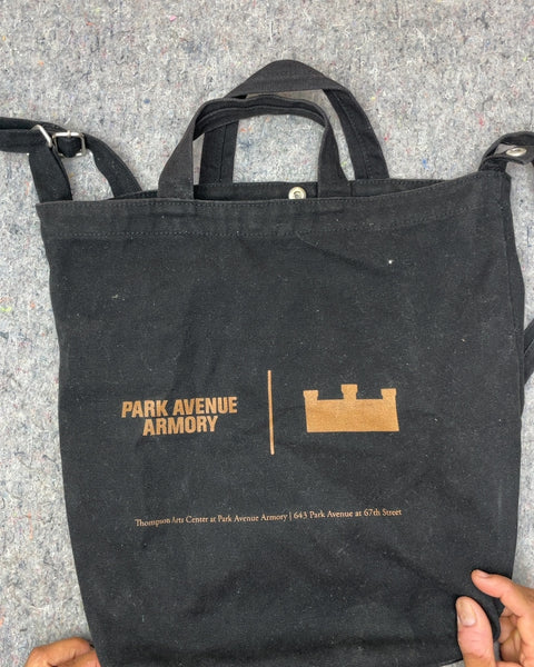 Park Avenue Armory Black Canvas Tote Bag