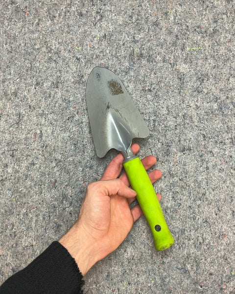 Garden Trowel with Green Non-Slip Handle