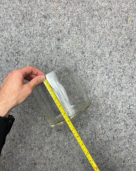 Clear Glass Cylinder Vase, 6"