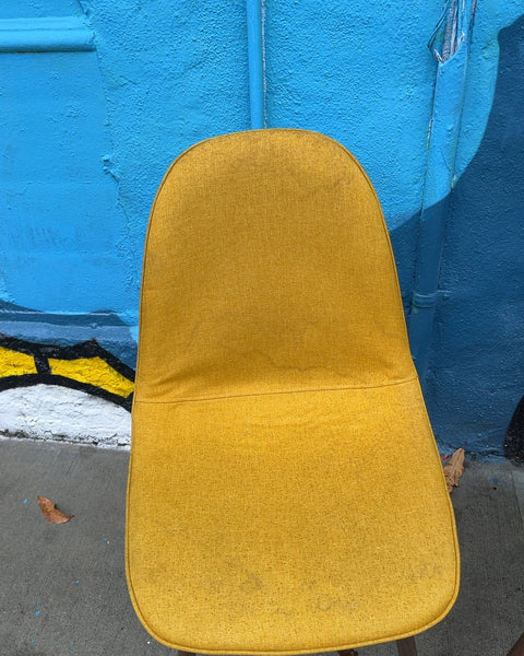 Two Upholstered Dining Chairs, Some Water Stains