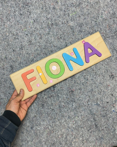 Wooden Name Puzzle for Luca