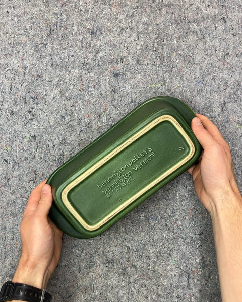 Bennington Potters Green Loaf Pan, 12"