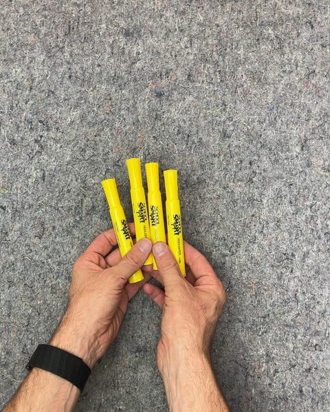Set of 4 School Smart Yellow Highlighters