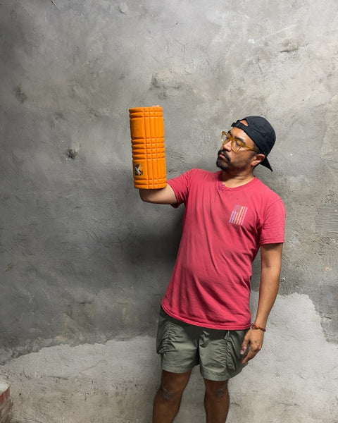 Grid 1.0 Orange Foam Roller, 13x5.5"