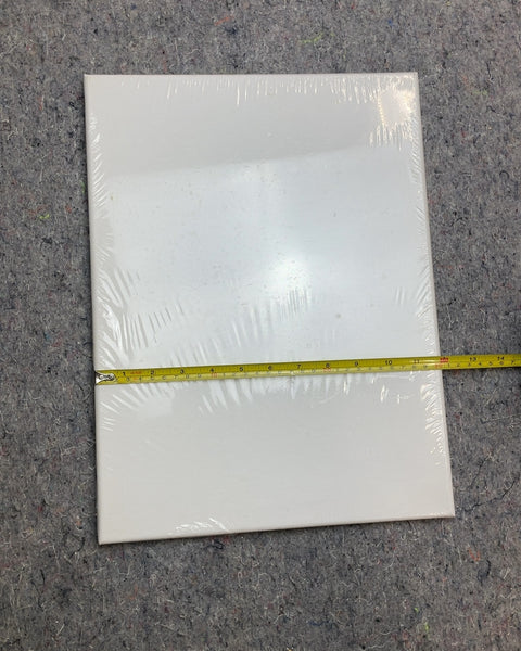 Blank White Stretched Canvas, 12x16"