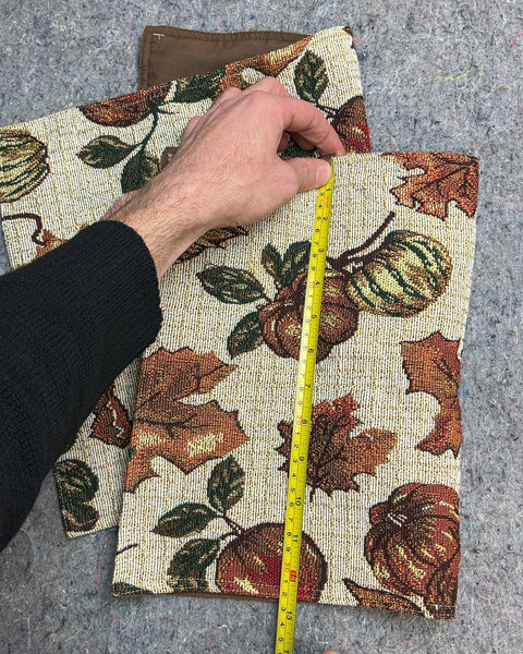 Two Autumn Harvest Table Placemats, 13x20"