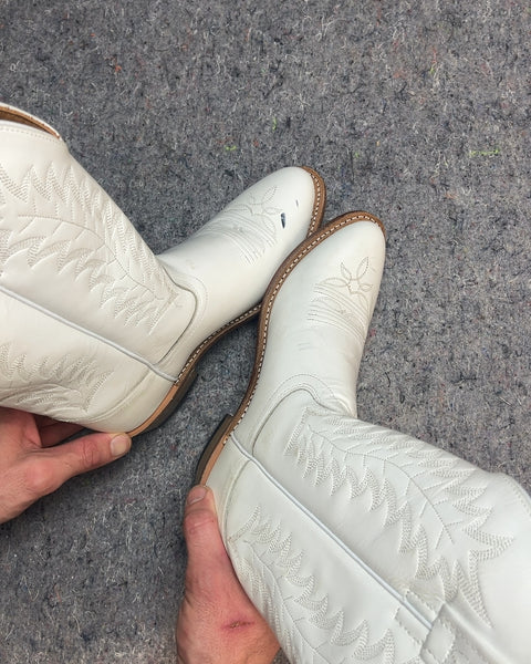 Old West Cowboy Boots, Size US 6W