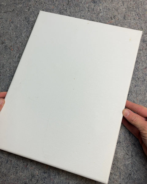 Blank White Stretched Canvas, 12x16"
