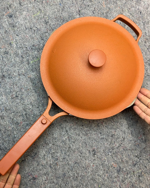 Our Place Orange Pan & Lid
