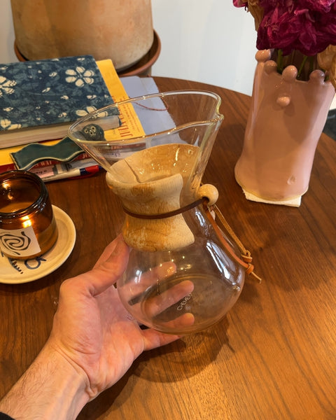 Chemex Pour-Over Glass Coffee Maker with Wood Collar