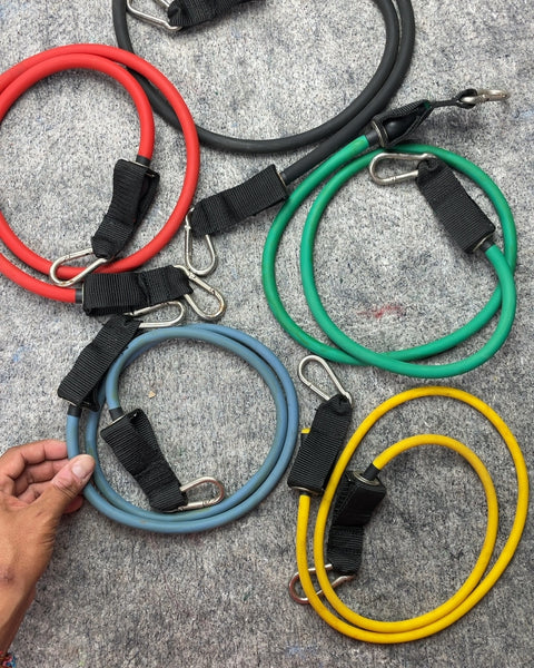 Resistance Bands Set with Carabiner Clips