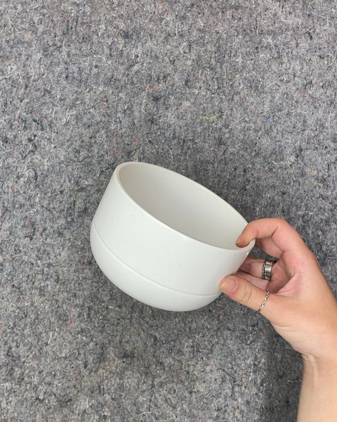 White Ceramic Pot from IKEA