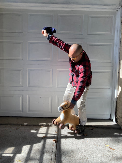 Battery Powered Horse For A Toddler To Ride